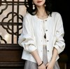 真亚麻天丝【LONGNVFAIR 亚麻天丝大口袋白色短外套】天丝+亚麻混纺面料透气不闷汗，30℃℃+穿干爽不黏身，物理防晒+空调房双 buff 拉满 商品缩略图3