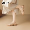 ZHR则则头层牛皮洋气凉鞋女鞋2026新款夏季百搭软底舒适拖鞋 商品缩略图7
