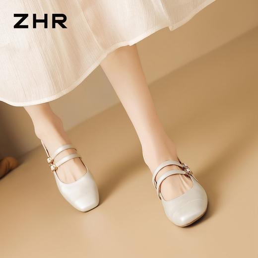 ZHR双扣甜美玛丽珍鞋高级质感女鞋2026新款舒适软底单鞋女 商品图7