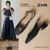 ZHR则则复古编织山茶花后空凉鞋女透气2026夏季新款百搭包头女鞋 商品缩略图2