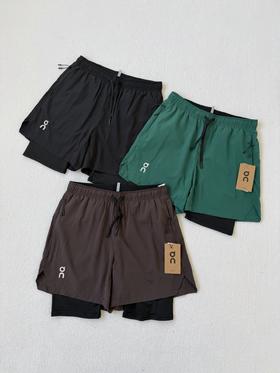 夏季男士On昂跑二合一运动短裤