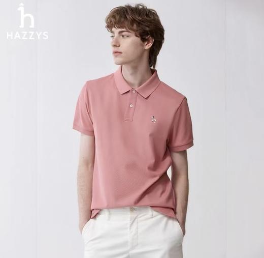 Hazzy哈吉斯经典款春夏新款休闲翻领短袖polo衫 商品图4