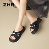 ZHR则则厚底交叉拖鞋水钻2026夏新款精致透气沙滩鞋舒适外穿女鞋 商品缩略图6