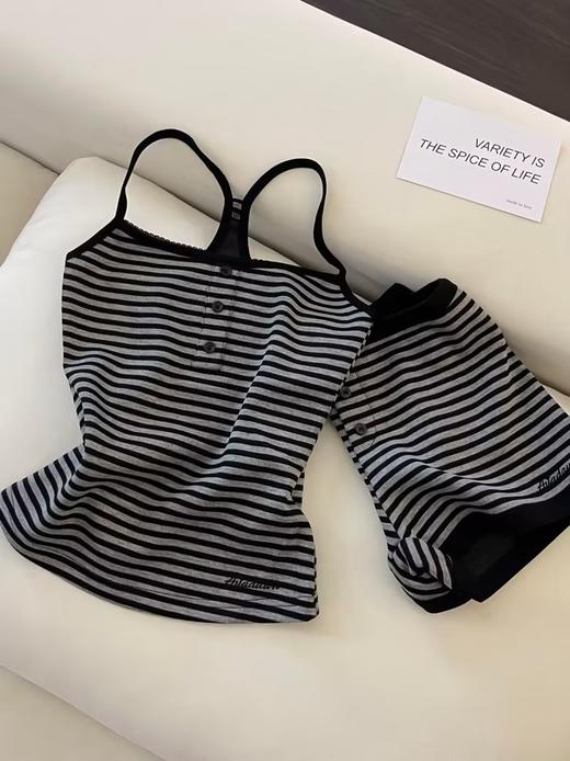 GZ买手优选条纹吊带家居服套装睡衣女韩版家居服172095608（3-5天发货） 商品图4