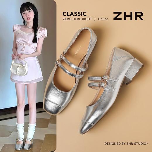 ZHR双扣甜美玛丽珍鞋高级质感女鞋2026新款舒适软底单鞋女 商品图0