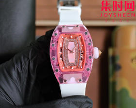 理查德米勒 新推出Ladies 里查米尔RM07-02pink Lady Sapphire 镂空水晶透明壳“钻石克朗”女士腕表