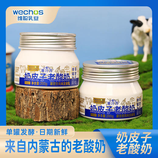 赛汗苏奶皮子老酸奶 200g/杯*8 商品图2