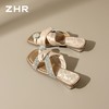 ZHR则则法式缎面水钻厚底拖鞋2026夏季新款软底优雅增高凉鞋单鞋 商品缩略图9