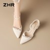 ZHR则则法式水钻链条包头中空凉鞋2026夏季新款轻便百搭舒适女鞋 商品缩略图5