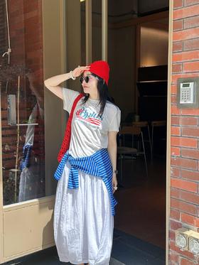 【下单后3-7天发货】印花T恤来啦！TRIUUCHU麻感棉系列合集短袖T恤 圆领设计很显脸小宽松中长款遮肉又显高