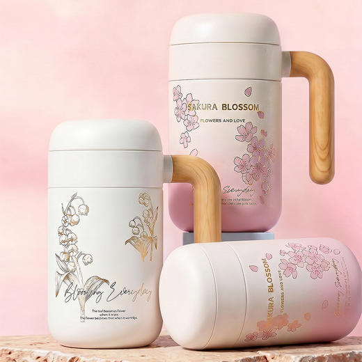 摩登主妇保温杯茶水分离杯2026新款女生办公室泡茶杯水杯咖啡杯子 商品图1