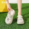 ZHR增高5.5CM厚底洞洞鞋EVA防滑防臭女款春夏款时尚包头外穿拖鞋 商品缩略图4