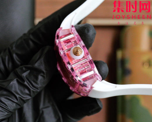 理查德米勒 新推出Ladies 里查米尔RM07-02pink Lady Sapphire 镂空水晶透明壳“钻石克朗”女士腕表 商品图4