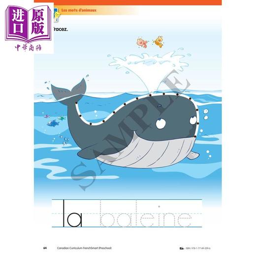 【中商原版】Canadian Curriculum FrenchSmart Preschool 加拿大课程法语练习册学前班 精华版 词汇积累 语法 阅读 法文原版进口 商品图2