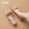 ZHR则则法式方头花朵粗跟一字凉鞋2026夏季新款女鞋温柔配裙子女 商品缩略图4