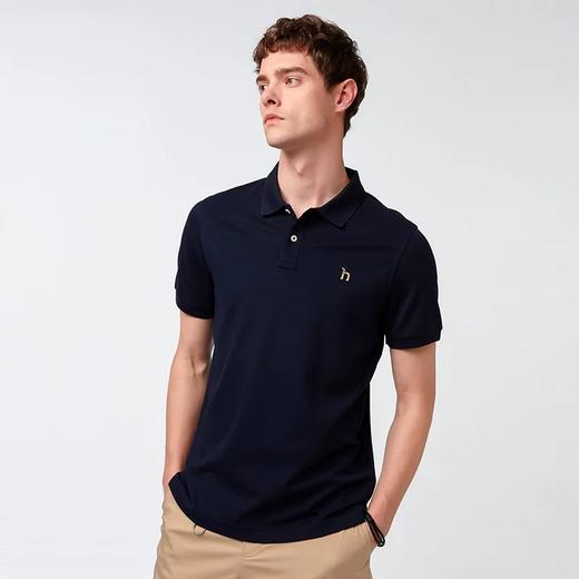 Hazzy哈吉斯经典款春夏新款休闲翻领短袖polo衫 商品图1