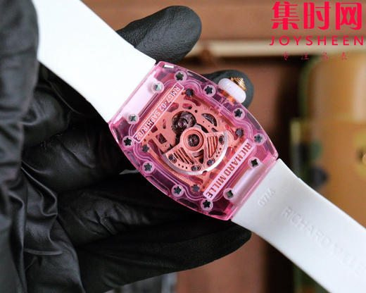 理查德米勒 新推出Ladies 里查米尔RM07-02pink Lady Sapphire 镂空水晶透明壳“钻石克朗”女士腕表 商品图7