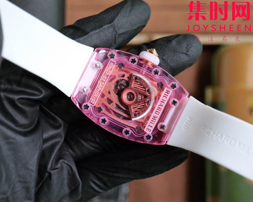 理查德米勒 新推出Ladies 里查米尔RM07-02pink Lady Sapphire 镂空水晶透明壳“钻石克朗”女士腕表 商品图7