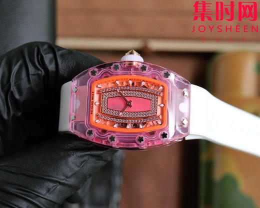 理查德米勒 新推出Ladies 里查米尔RM07-02pink Lady Sapphire 镂空水晶透明壳“钻石克朗”女士腕表 商品图3