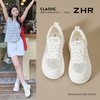ZHR网面透气增高4cm厚底小白鞋26夏季新款不累脚超轻运动休闲鞋女 商品缩略图1