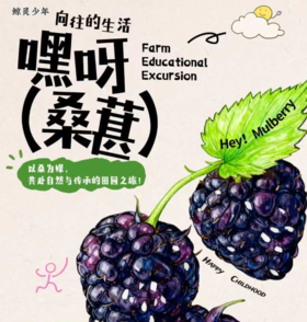 大蓝鲸爱研学|【新农人计划—桑葚篇】带孩子去田野里，摘桑葚、染布、做果酱、钓龙虾……这才是向往的亲子田园生活！