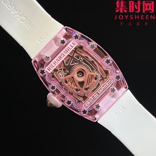理查德米勒 新推出Ladies 里查米尔RM07-02pink Lady Sapphire 镂空水晶透明壳“钻石克朗”女士腕表 商品图7