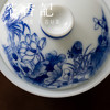 茶香记画堂春相守荷花花鸟两才盖碗120ml青花手绘陶瓷泡茶碗茶室茶具 商品缩略图1