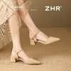 ZHR则则法式包头凉鞋超仙女鞋2026夏季新款尖头粗跟后空拖鞋单鞋 商品缩略图6