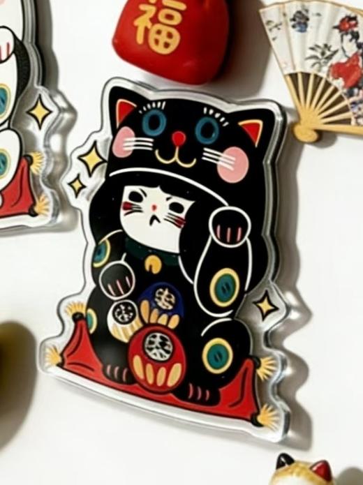 【桂林文创】黑猫冰箱贴 商品图2