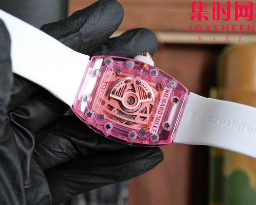 理查德米勒 新推出Ladies 里查米尔RM07-02pink Lady Sapphire 镂空水晶透明壳“钻石克朗”女士腕表 商品图7