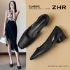 ZHR则则【羊皮垫】复古编织镂空透气粗跟单鞋2026夏季新凉鞋女鞋 商品缩略图1