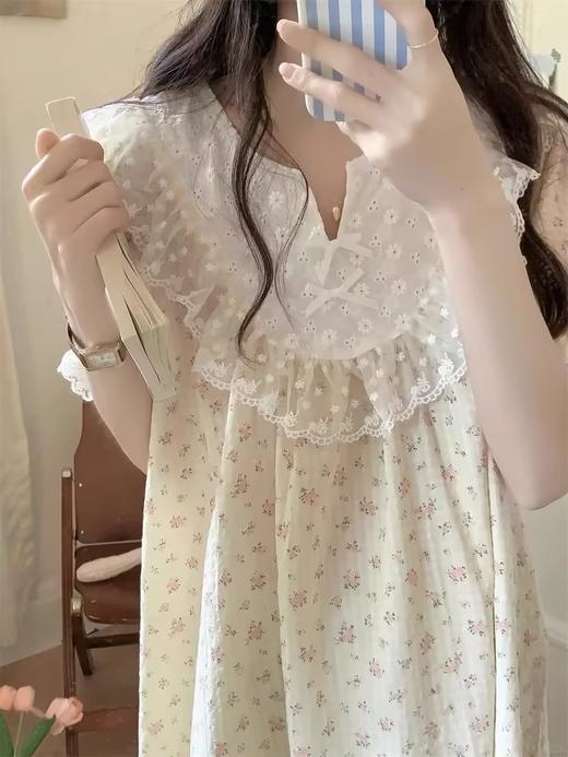 GZ买手优选碎花满印睡裙夏季新款睡裙女韩版甜美家居服睡裙 -172095309（预售3-5天发货） 商品图2