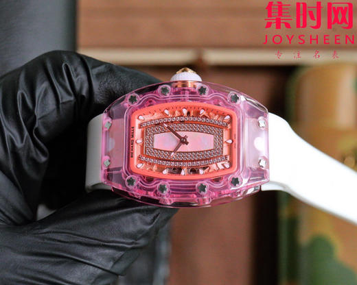 理查德米勒 新推出Ladies 里查米尔RM07-02pink Lady Sapphire 镂空水晶透明壳“钻石克朗”女士腕表 商品图3