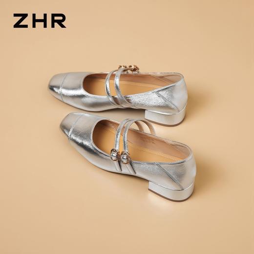ZHR双扣甜美玛丽珍鞋高级质感女鞋2026新款舒适软底单鞋女 商品图2