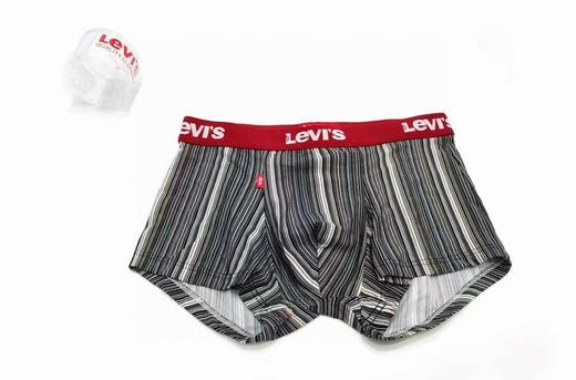 炸裂福利!夏日必备！出口韩国的levi's男士平角内裤 一盒一条随机发货 商品图5