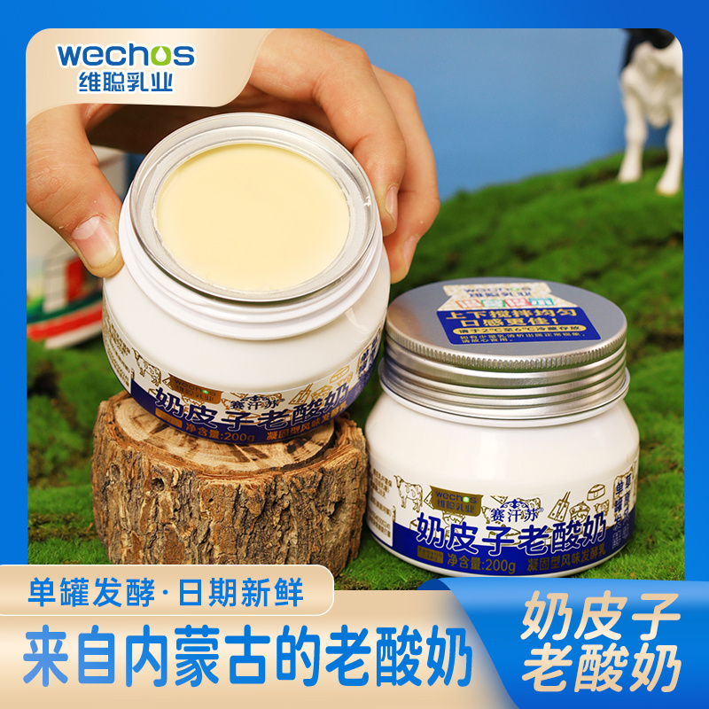 赛汗苏奶皮子老酸奶 200g/杯*8