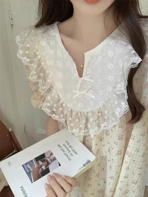 GZ买手优选碎花满印睡裙夏季新款睡裙女韩版甜美家居服睡裙 -172095309（预售3-5天发货） 商品图1