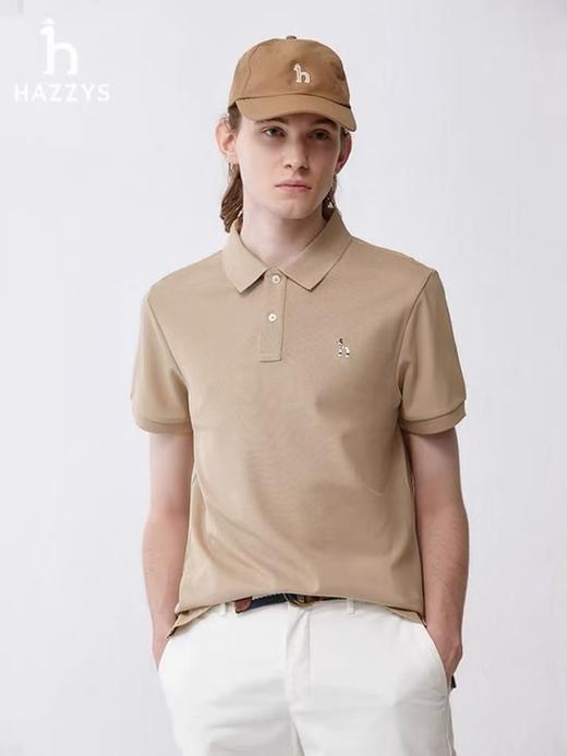 Hazzy哈吉斯经典款春夏新款休闲翻领短袖polo衫 商品图5