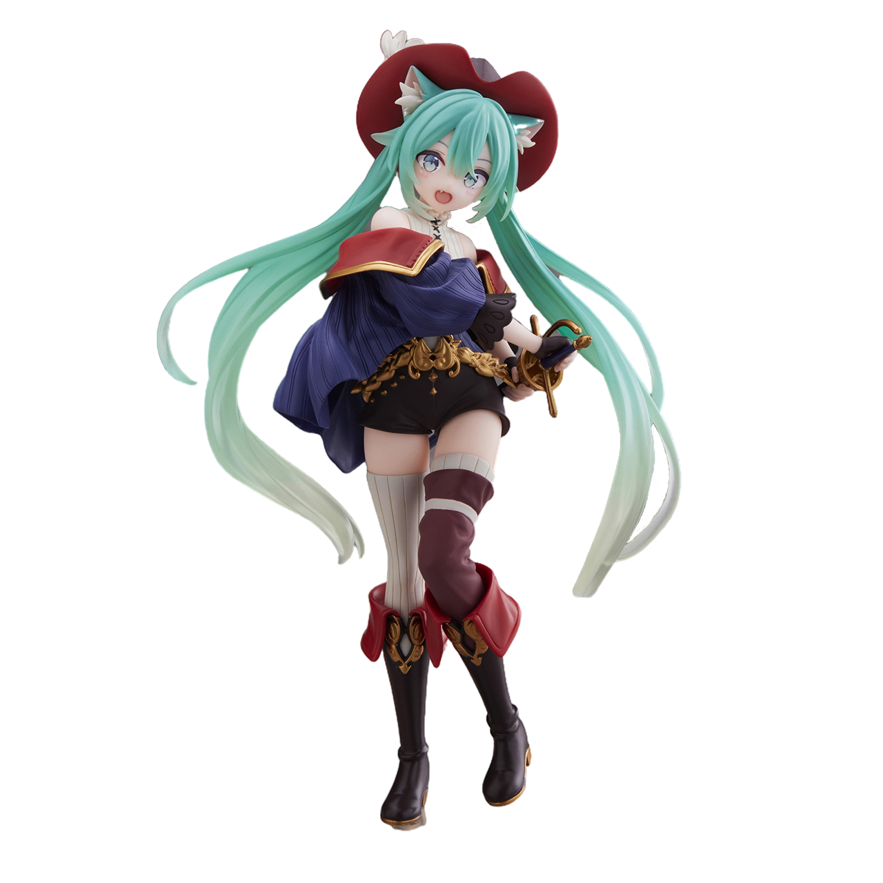 【盒损残次C类】TAITO Wonderland VOCALOID 初音未来 童话仙境 穿靴子的猫 景品手办 再版