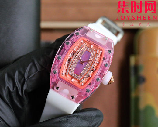理查德米勒 新推出Ladies 里查米尔RM07-02pink Lady Sapphire 镂空水晶透明壳“钻石克朗”女士腕表 商品图2