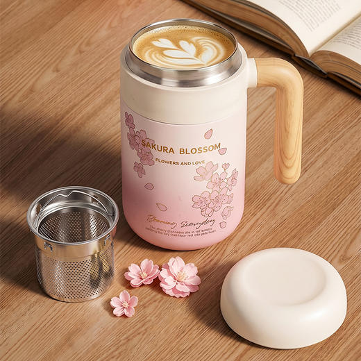 摩登主妇保温杯茶水分离杯2026新款女生办公室泡茶杯水杯咖啡杯子 商品图6
