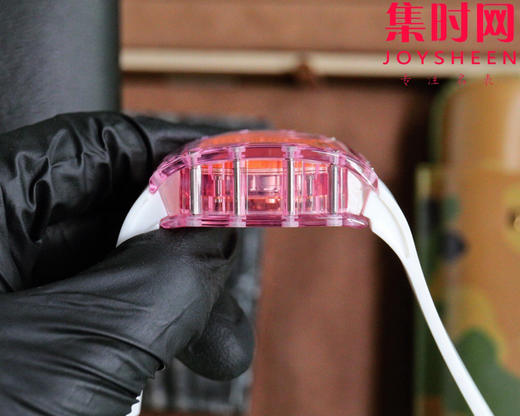 理查德米勒 新推出Ladies 里查米尔RM07-02pink Lady Sapphire 镂空水晶透明壳“钻石克朗”女士腕表 商品图5