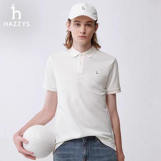 Hazzy哈吉斯经典款春夏新款休闲翻领短袖polo衫 商品图7