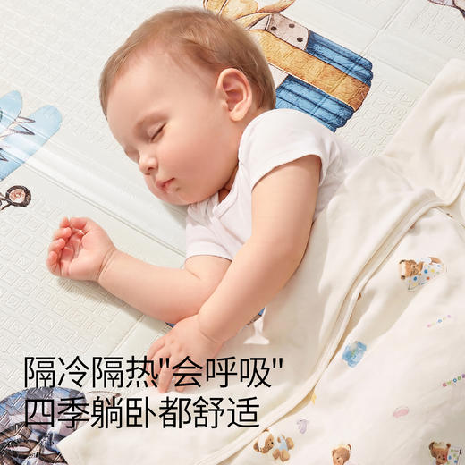 【宝宝安睡】嫚熙宝宝爬行垫婴儿加厚家用无甲醛地垫防摔折叠爬爬垫无毒无味 商品图3