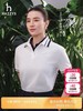 H哈吉S女士撞色翻领Polo衫短袖T恤 商品缩略图0