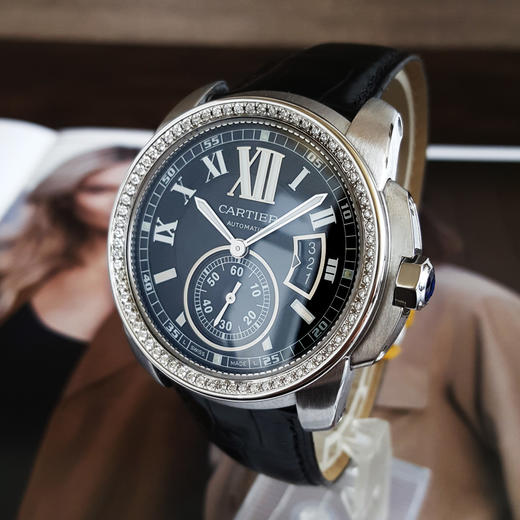 【95新】CARTIER 卡地亚W7100041自动机械机芯日期显示42MM（男款）卡利博系列精钢290426TJ04 商品图1