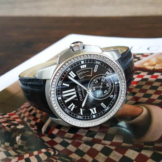 【95新】CARTIER 卡地亚W7100041自动机械机芯日期显示42MM（男款）卡利博系列精钢290426TJ04 商品图4