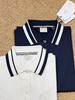 H哈吉S女士撞色翻领Polo衫短袖T恤 商品缩略图11