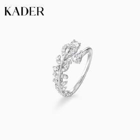 KADER卡蒂罗 羽迹戒指 女戒简约高级单戒时尚原创小众设计感