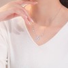 卡蒂罗KADER 冰晶无尽夏项链 梦幻清冷气质冰肌理感小众原创设计浪漫高级感 精致闪耀好运四叶草 合成立方氧化锆铜 仿水晶 夜光滴胶 项链 女款 商品缩略图2